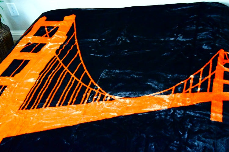 Golden Gate Bridge 5 lb Korean Mink Style Blanket – Queen