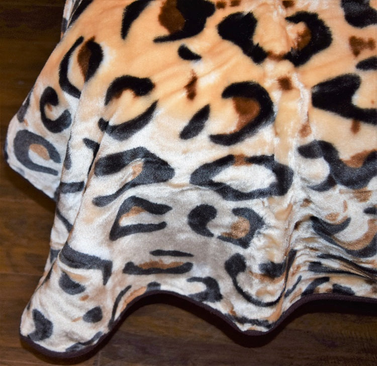 Cheetah 5 lb Korean Mink Style Blanket – Queen