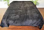 White Tiger 12+ lb Reversible Korean Mink Style Borrego Blanket Set with 2 Pillowcases – King