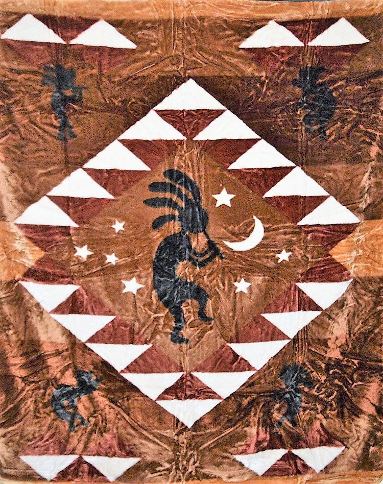 Kokopelli 5 lb Korean Mink Style Blanket – Queen
