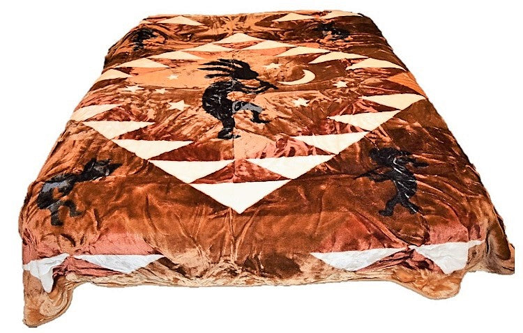 Kokopelli 5 lb Korean Mink Style Blanket – Queen