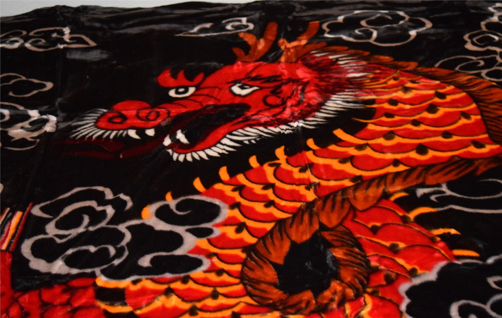 Red Dragon 5 lb Korean Mink Style Blanket – Queen