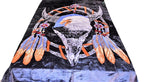 Bald Eagle Dreamcatcher 5 lb Korean Mink Style Blanket – Queen