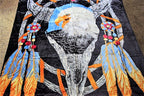 Bald Eagle Dreamcatcher 5 lb Korean Mink Style Blanket – Queen