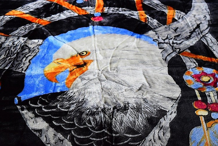 Bald Eagle Dreamcatcher 5 lb Korean Mink Style Blanket – Queen