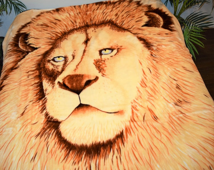 Lion 5 lb Korean Mink Style Blanket – Queen