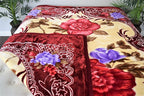 Red Rose Floral Korean Mink Style Blanket – Heavy King & Heavy Queen