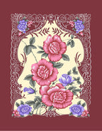 Red Rose Floral Korean Mink Style Blanket – Heavy King & Heavy Queen