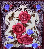 Red Rose Floral Korean Mink Style Blanket – Heavy King & Heavy Queen
