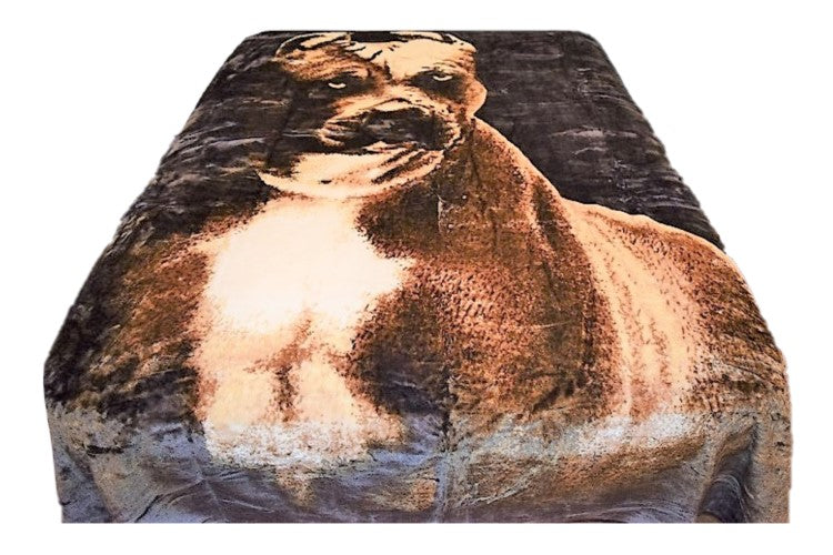 Pit Bull 5 lb Korean Mink Style Blanket – Queen
