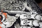 Skull & Skeleton Tattoo 5 lb Korean Mink Style Blanket – Queen