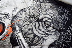Skull & Skeleton Tattoo 5 lb Korean Mink Style Blanket – Queen