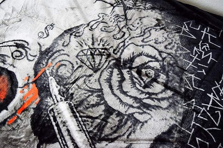 Skull & Skeleton Tattoo 5 lb Korean Mink Style Blanket – Queen