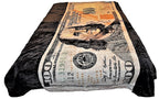 $100 Bill 5 lb Korean Mink Style Blanket – Queen