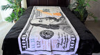 $100 Bill 5 lb Korean Mink Style Blanket – Queen