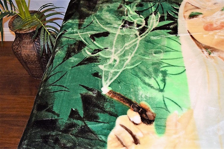 Cannabis Girl 5 lb Korean Mink Style Blanket – Queen