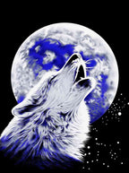 Howling Wolf & Full Moon 5 lb Korean Mink Style Blanket – Queen