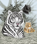 NEW White Tiger & Black Panther Korean Mink Style Blanket – Heavy King & Queen
